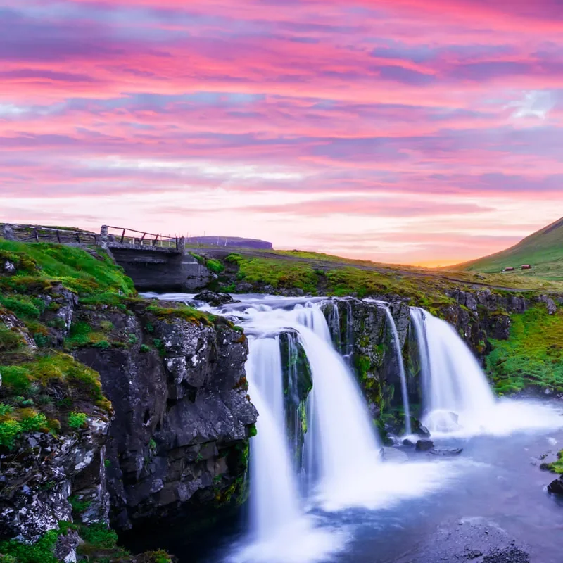 lavender-waterfall